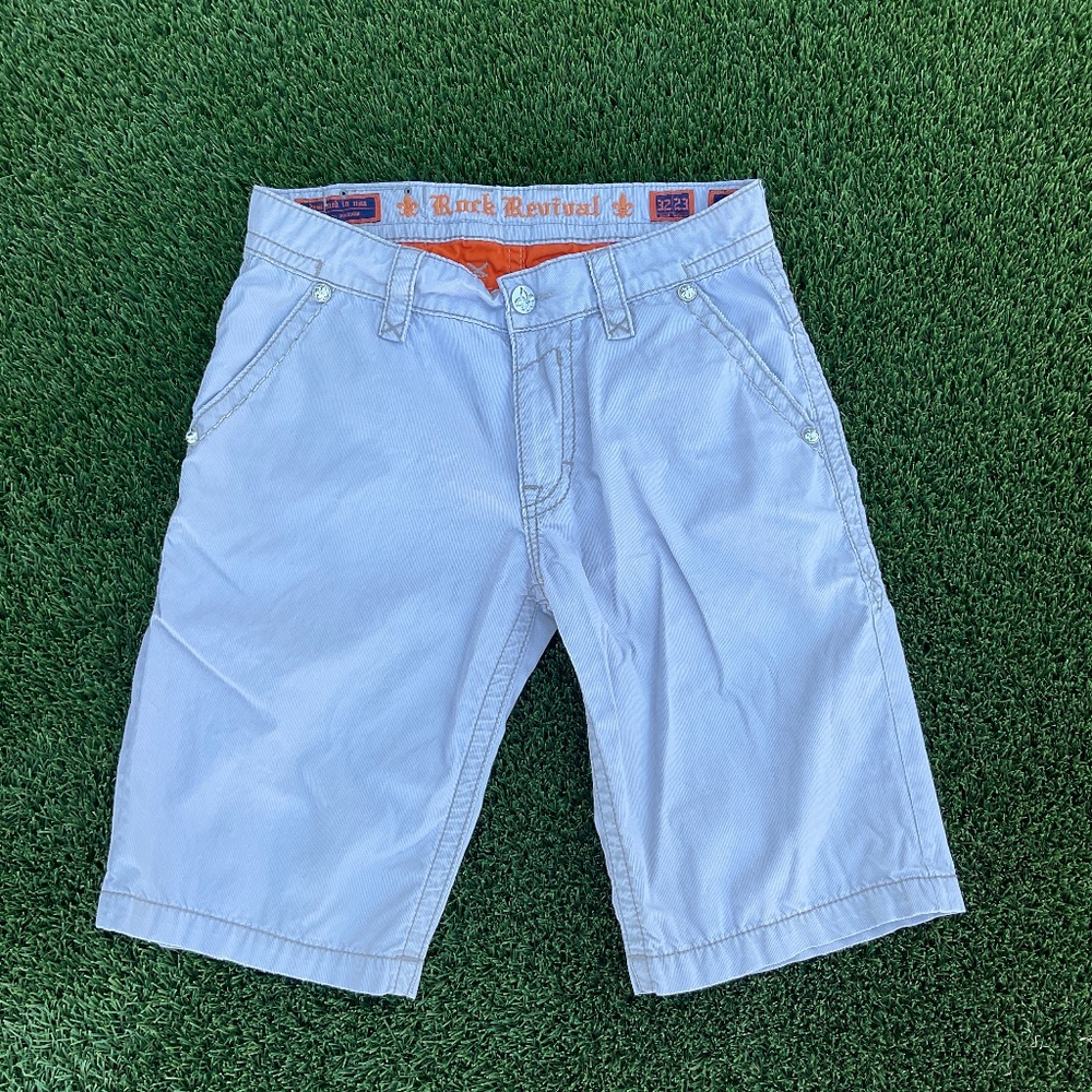 Rock Revival Men Short Khaki